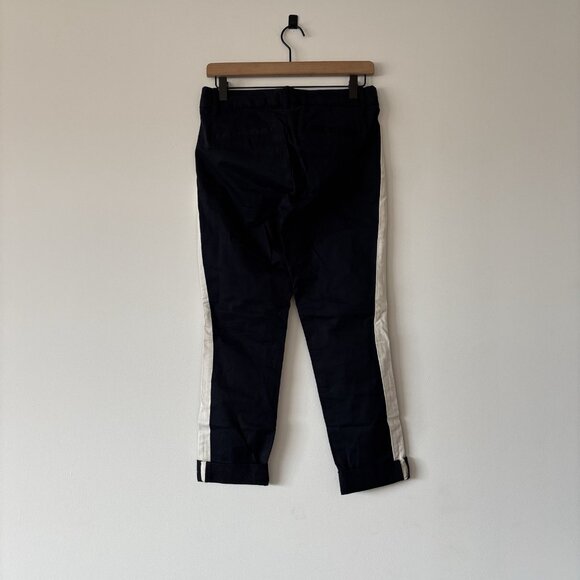 J Crew Pants stretch Size 0 Side Stripe Crop Work Office Capsule Preppy NWT - Picture 11 of 15
